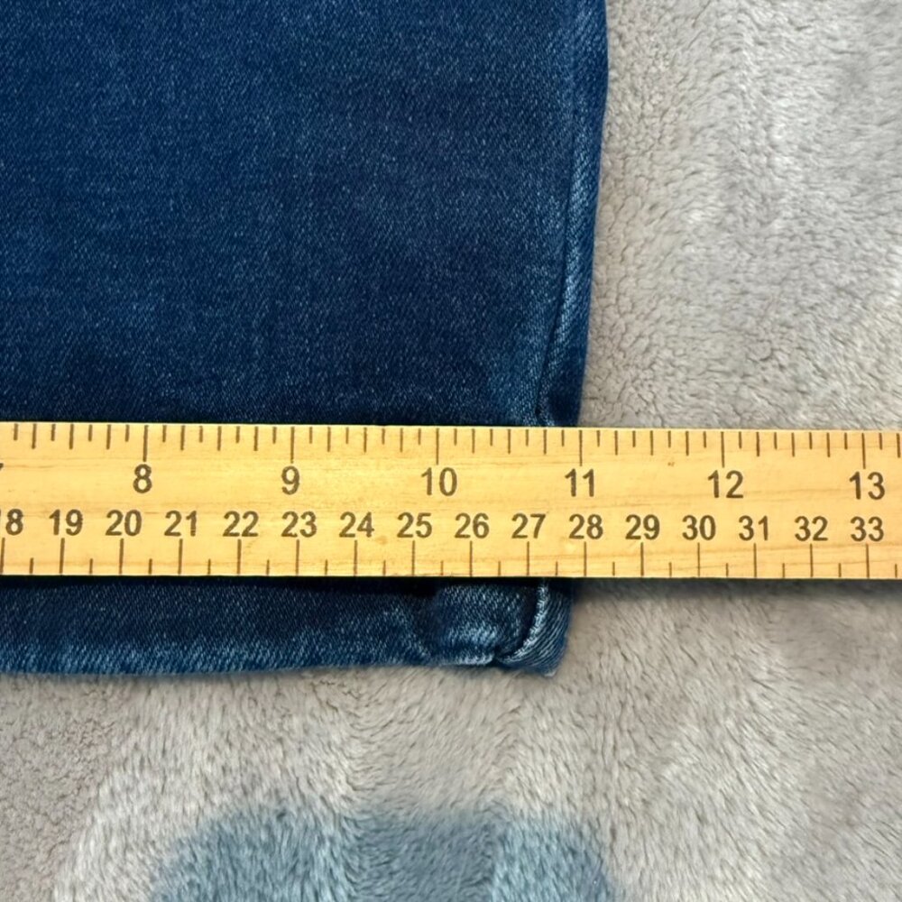 Lauren Conrad Dark Wash Wide Leg Denim Trousers Size 12 Stretchy Women’s - Picture 11 of 11